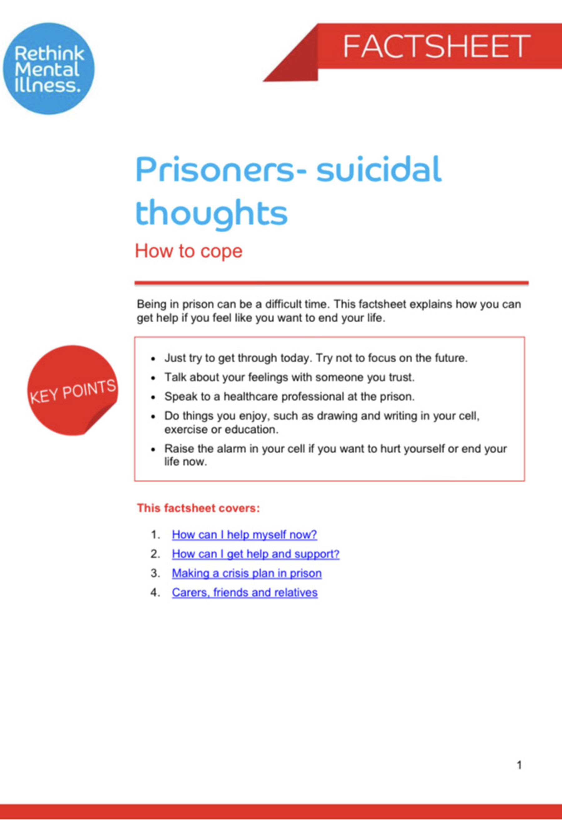 Prisoners and Suicidal Thoughts