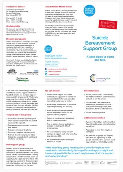 Our Groups Leaflet